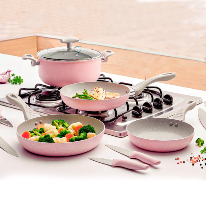 juego-de-ollas-acero-inoxcidable-rosado